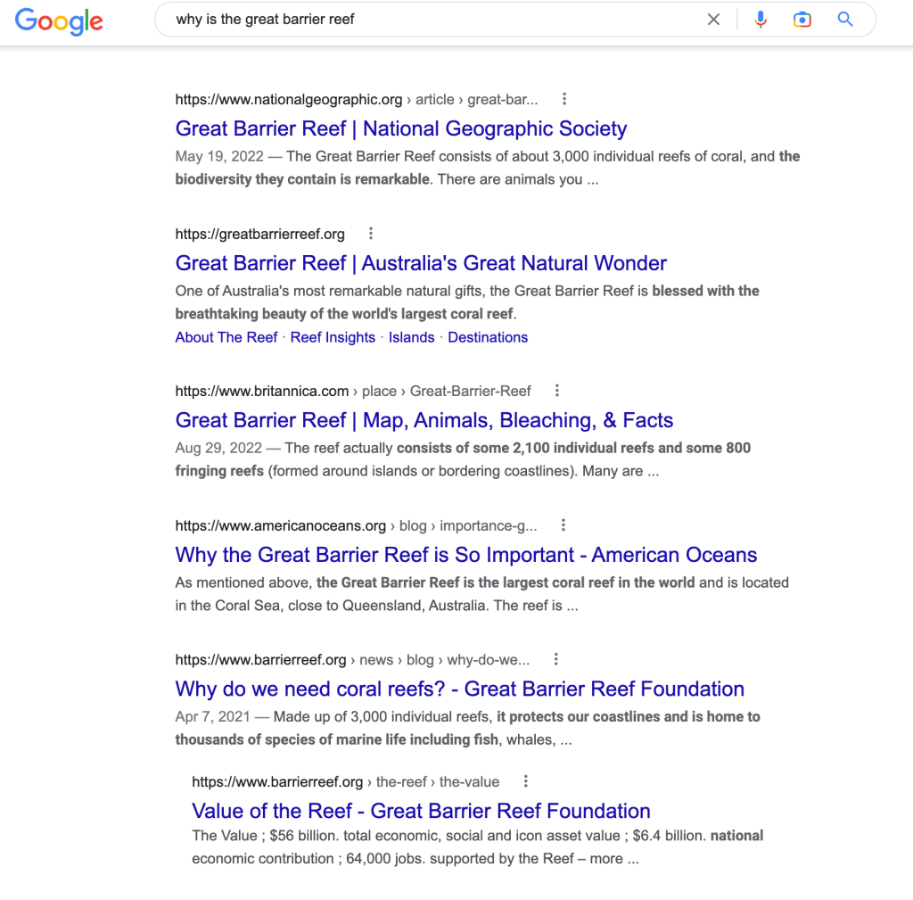 Google Search Results 3