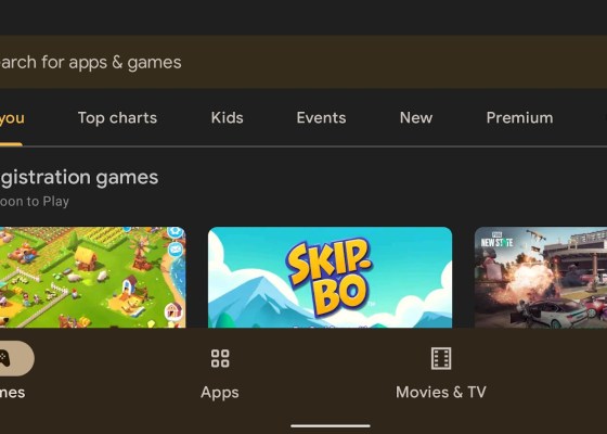 Screenshot of the Google Play Store on a Google Pixel 4a